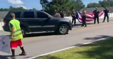 Video: Angry Transgender Drives Through A Conservative Parade Sending Cops And People Running – Ignored By The MSM