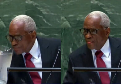 Haiti’s Leader Drinks Water in the Most Uncivilized Way While Denouncing Trump’s Claim That Haitian Immigrants Eat Pets During UN General Assembly (Video)