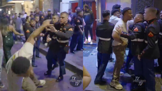 Never Start a Fight with Marines: Guy Learns This Painful Lesson the Hard Way (Video)