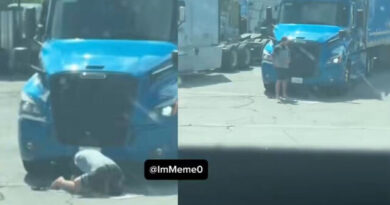 “This Is America?” Muslim Truck Driver Parks at Fuel Island to Pray, Blocks Everyone — American Driver Captures the Chaos (Video)